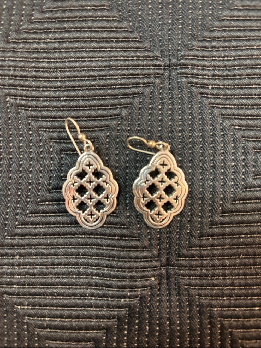 Brighton Octavia French Wire silver plated earrings